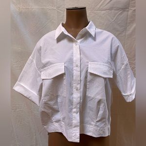 Athleta White Button Up